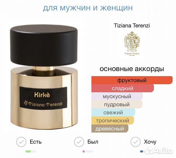 Парфюм Kirke Tiziana Terenzi распив оригинал