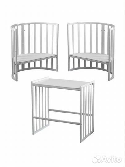 Детская кроватка трансформер с маятником