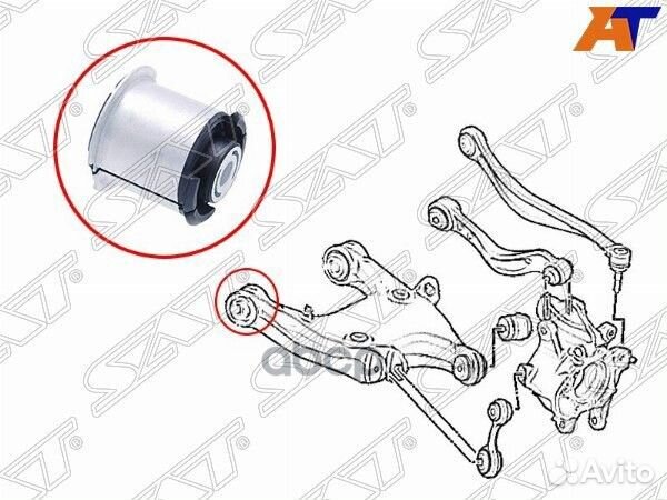 Сайлентблок заднего нижнего рычага BMW 5 F1# 09