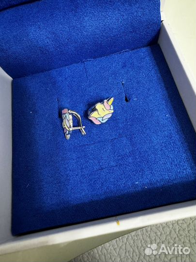 Серебряные серьги sokolov эмаль