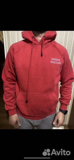 Толстовка армия россии красная