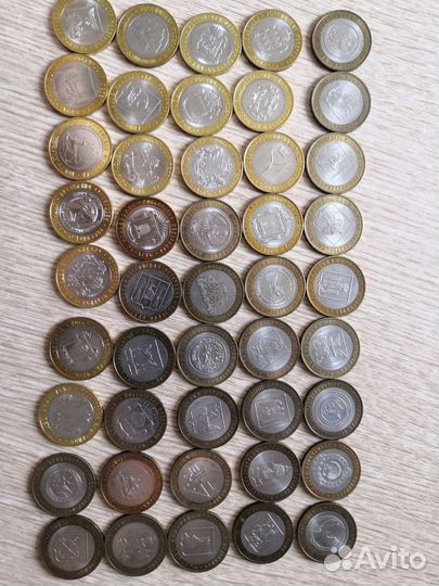 Юбилейные монеты 10р,обл-ти, республики