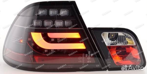 Фонари BMW 3 E46 98-02 купе задние черные LED