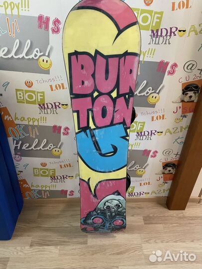 Детский сноуборд burton 130 см комплект