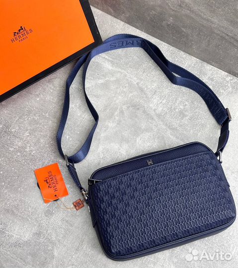 Сумка мужская hermes кроссбоди новая коллекция