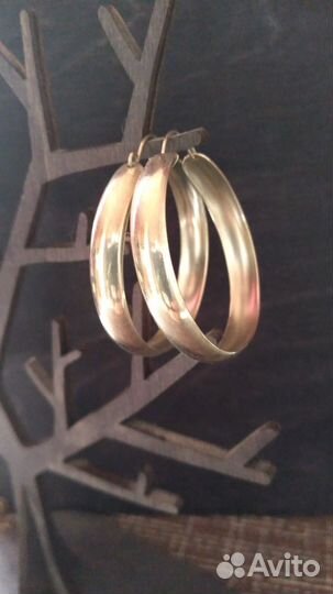 Серьги кольца