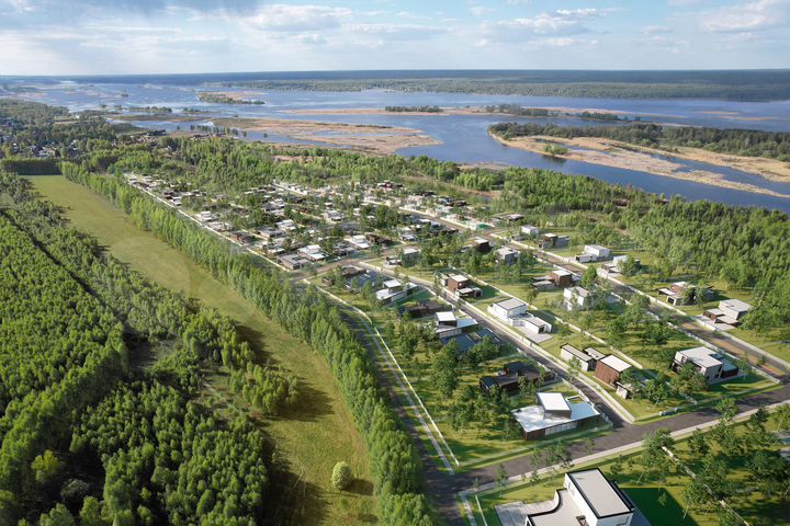 Коттедж 201,2 м² на участке 12,7 сот.