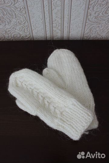 Варежки пуховые детские