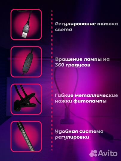 Фитолампа для растений