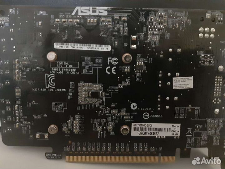 Видеокарта gtx 750ti 2gb