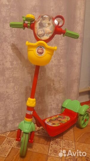Самокат детский трехколесный бу