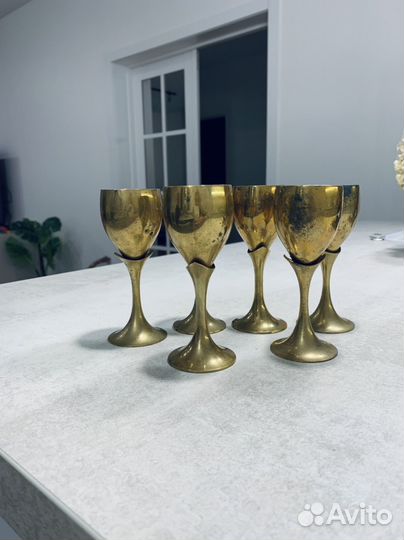 Набор рюмок фужеров старинный