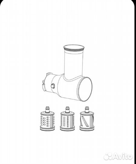 Насадка овощерезка шнековой соковыжималки Kitfort
