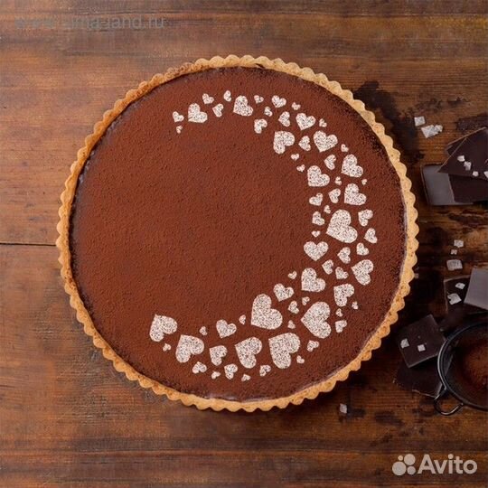 Трафарет кулинарный для украшения выпечки, 2 шт