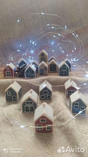 Деревянные ёлочные игрушки (украшения)