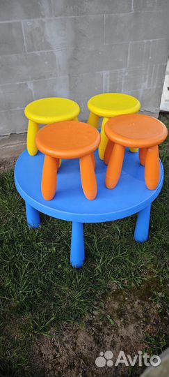 Стол и стулья из IKEA детские