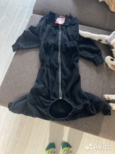 Флисовый комбинезон для крупной собаки (кобель)