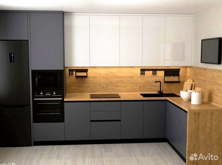 Современный кухонный гарнитур под ключ