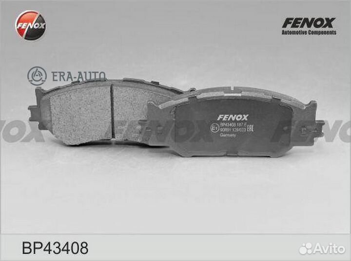 Fenox BP43408 Колодки тормозные lexus IS220/IS250