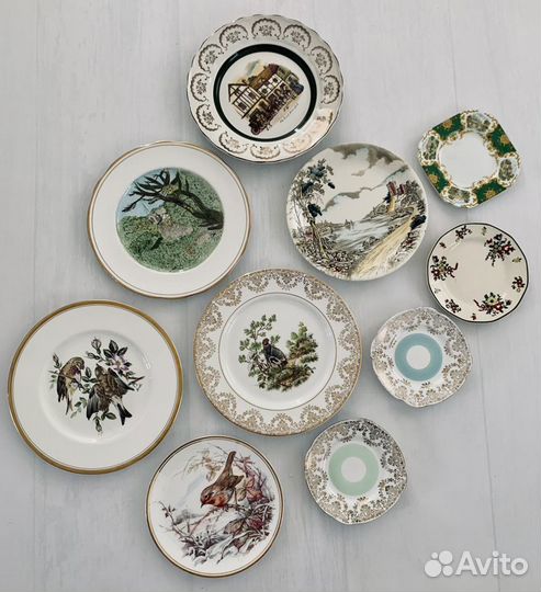 Тарелки декоративные. Фарфор. Англия