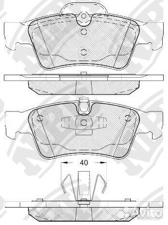 Колодки тормозные дисковые nibk PN0507