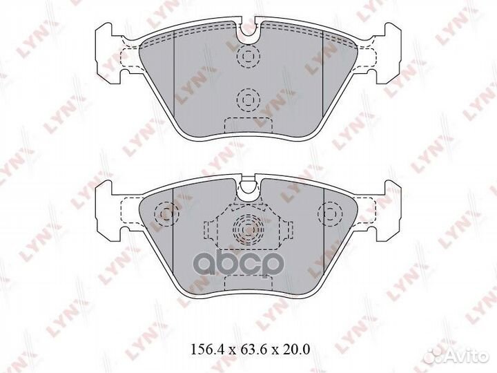 Колодки тормозные дисковые перед BD1427 LYN