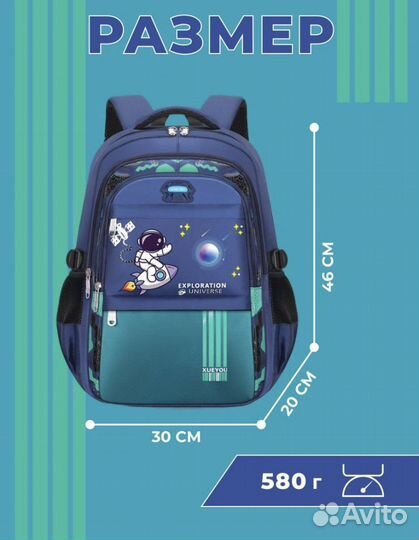 Рюкзак школьный для мальчика новый