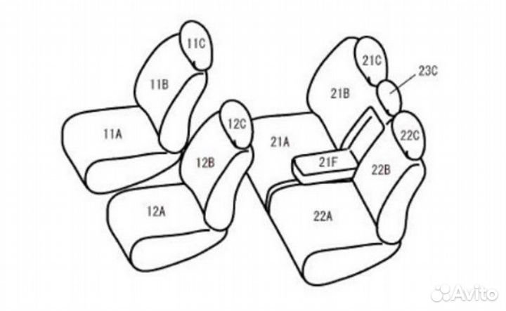 Чехлы Kamatto Toyota Hilux Surf 215 2002-2009