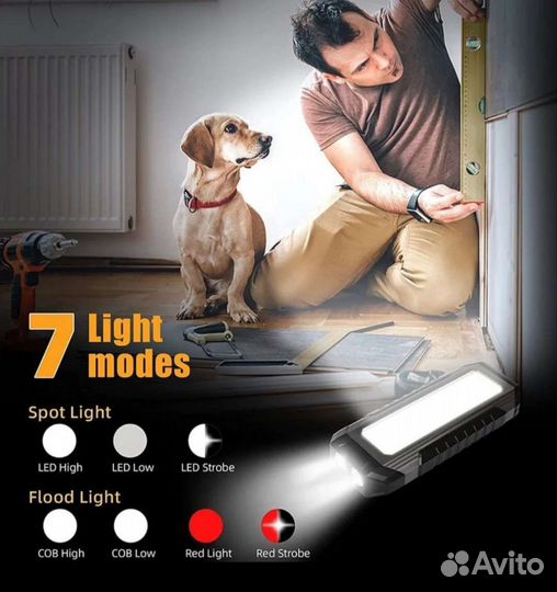 Водонепроницаемый светодиодный фонарик USB