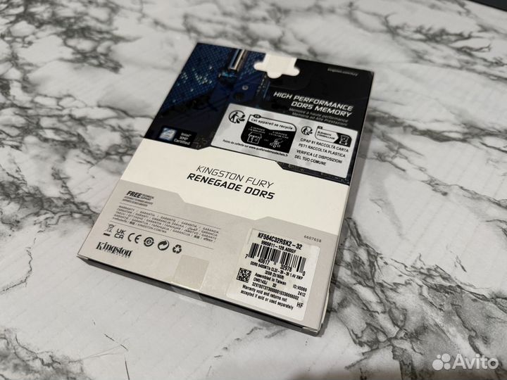 Новая Kingston Fury DDR5 32Gb 6400MHz