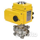 Кран шаровой DN.ru BV3232P(3pc) -FP-W-ISO-H Ду50 Ру40 полнопроходной двухходовой, нержавеющая сталь