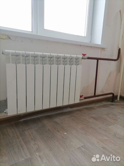 Установка радиаторов отопления в квартире