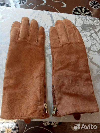 Перчатки женские натуральная замша