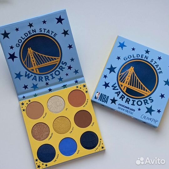 Новая палетка Colourpop Golden State Warriors