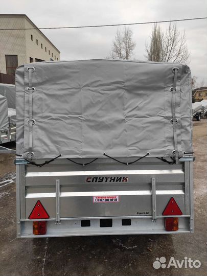 Прицеп Спутник Эксперт Zn 2213/48, тент 700 мм