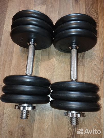 Гантели разборные barbell 2 шт по 17кг