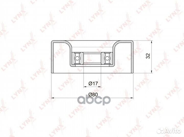 Ролик натяжной приводного ремня PB5011 lynxauto