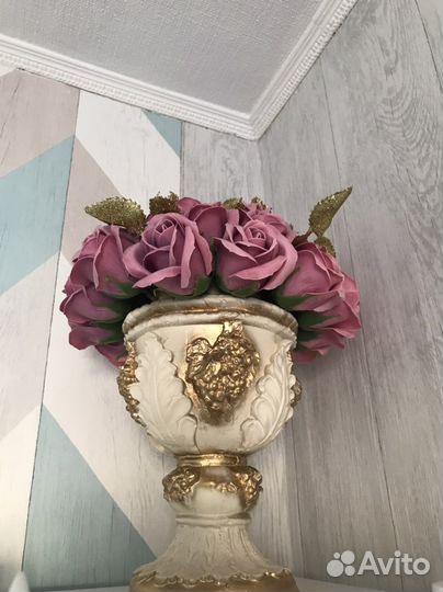 Букет из мыльных роз