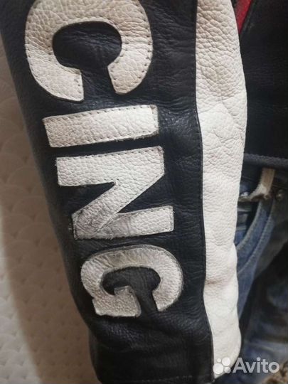 Мотокуртка кожаная мужская