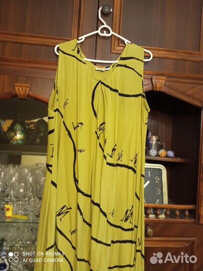 Платье летнее длинное, размер 52-54