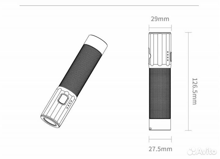 Фонарь Xiaomi NexTool Flashlight 1200lm NE20069