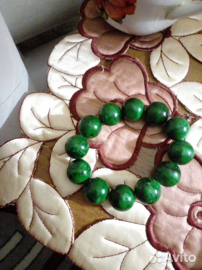 Малахитовый браслет
