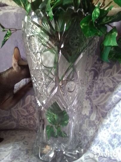Ваза хрустальная большая СССР