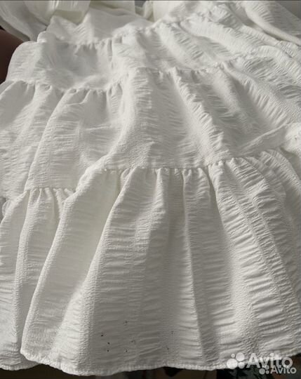 Белое женское платье Zara 40/42/44 oversize