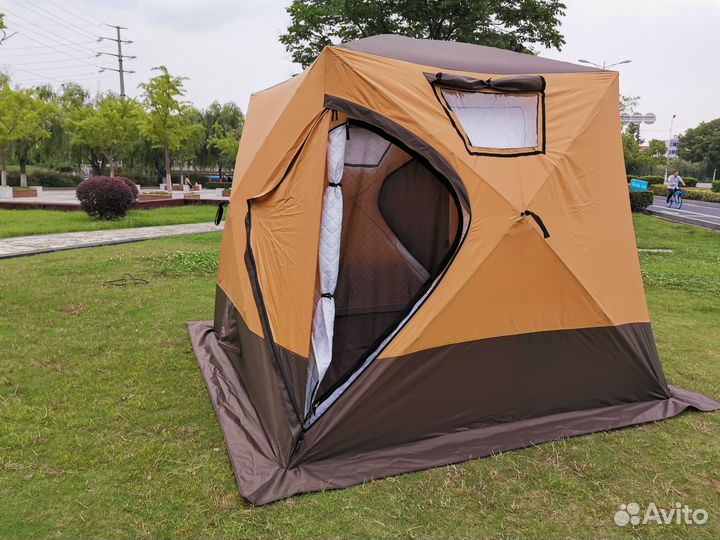 Палатка куб 4 слойная походная баня