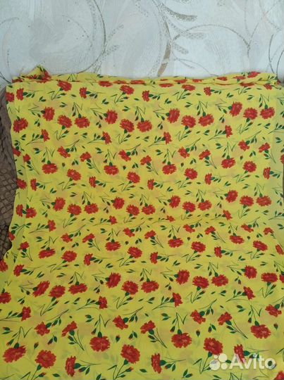 Ткань крепдешин натуральный шелк производство СССР