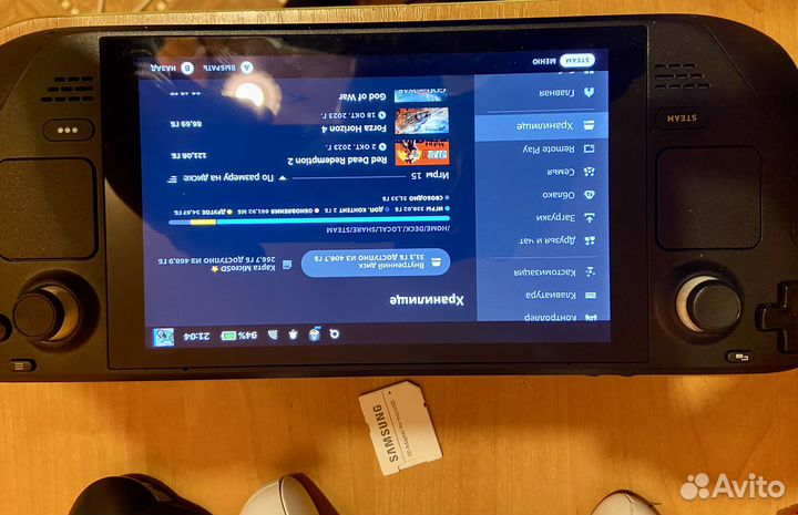 Приставка Steam Deck 512 gb + sd samsung 512