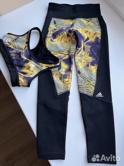 Костюм adidas леггинсы и топ, 122-128