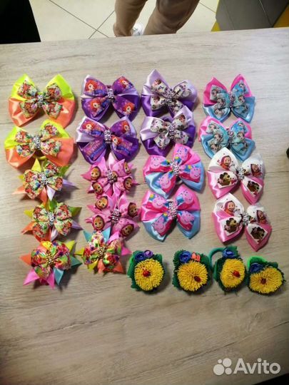 Бантики + ободки ручной работы