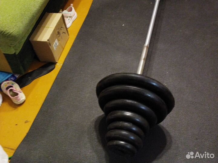 Штанга с блинами